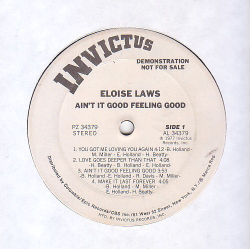 Master Release: Ain't It Good Feeling Good by Eloise Laws