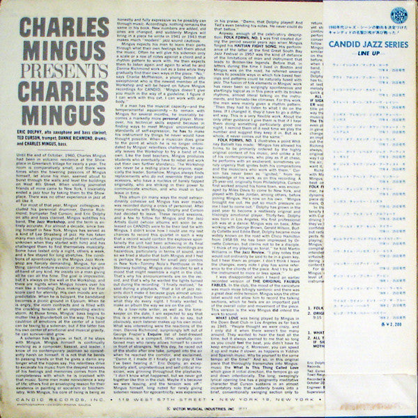 Release: Presents Charles Mingus-Vinyl-Japan-1977-SMJ-6178, CJS 9005, 8005-2407881