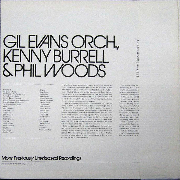 Master Release: Previously Unreleased Recordings by Gil Evans And His Orchestra