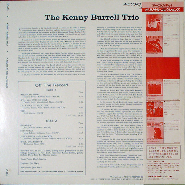 A Night At The Vanguard