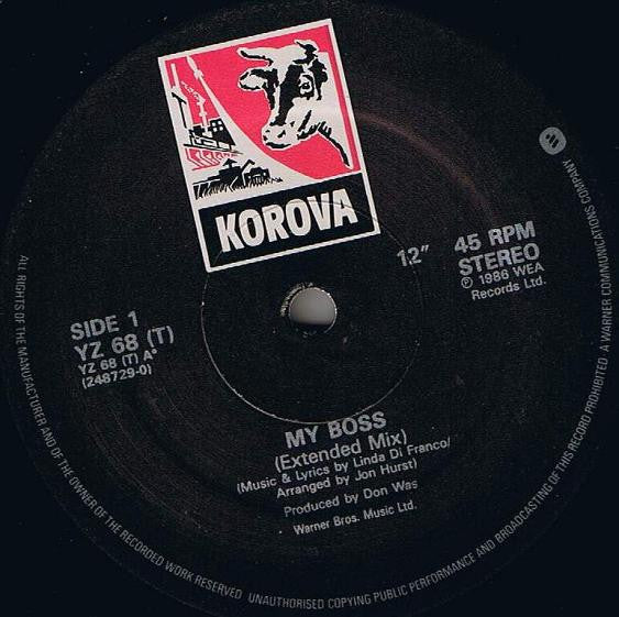 Release: My Boss-Vinyl-UK-1986-YZ 68 (T)-1503479