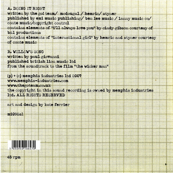 Release: Doing It Right-Vinyl-UK-2007-mi098s1-1055575