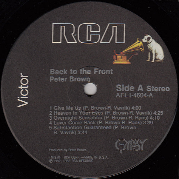 Release: Back To The Front-Vinyl-US-1983-AFL1-4604-1069325