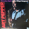 Art Pepper - Thursday Night At The Village Vanguard (Vinyl, LP, Album) Good Plus (G+) / Very Good Plus (VG+)
