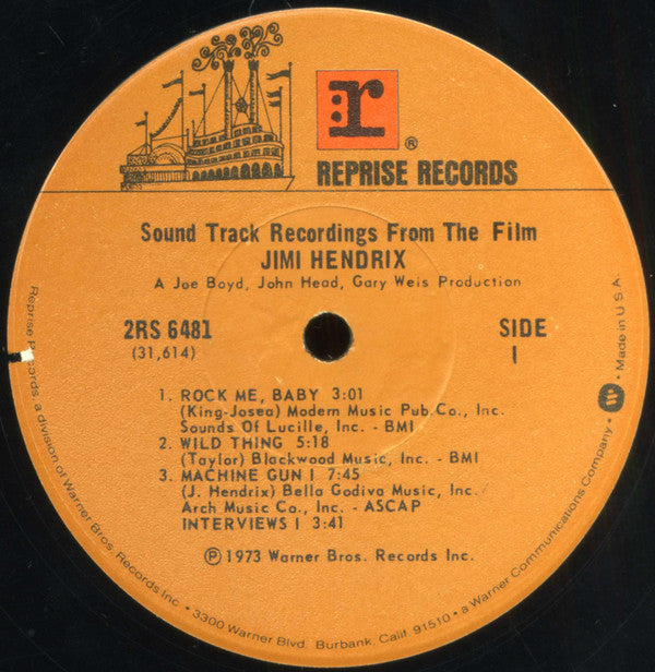 Release: Sound Track Recordings From The Film "Jimi Hendrix"-Vinyl-US-1973-2RS 6481-12698342
