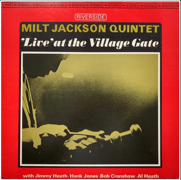 Master Release: 'Live' At The Village Gate by Milt Jackson Quintet