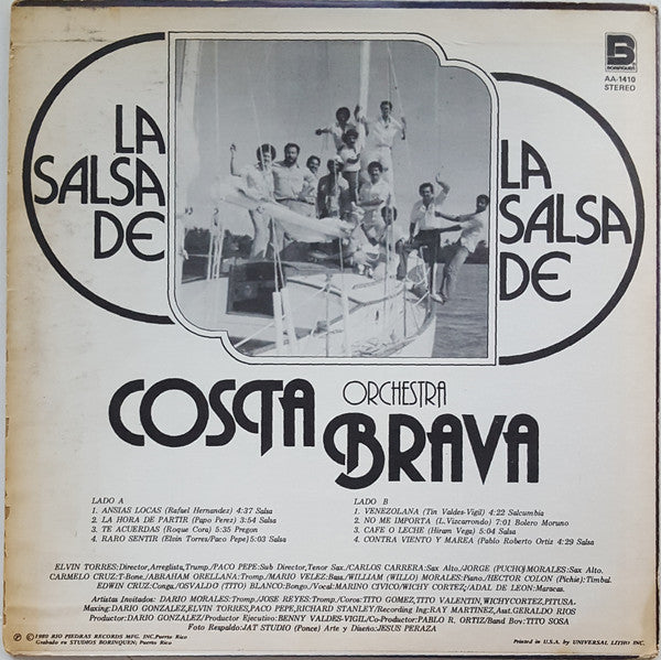 Master Release: La Salsa De Orchestra Costa Brava by Costa Brava