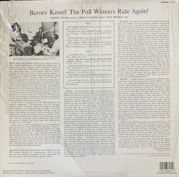 Release: Ride Again!-Vinyl-US-1991-OJC-607, S-7556-16727031