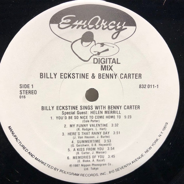 Billy Eckstine Sings With Benny Carter