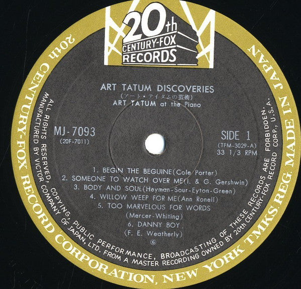 The Legendary Art Tatum