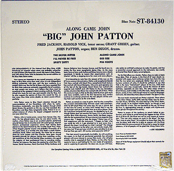 Master Release: Along Came John by John Patton