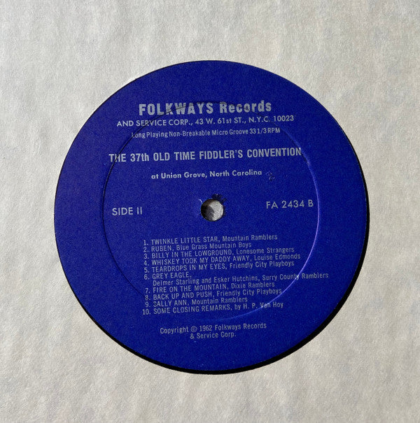 The 37th Old-Time Fiddlers Convention at Union Grove, North Carolina