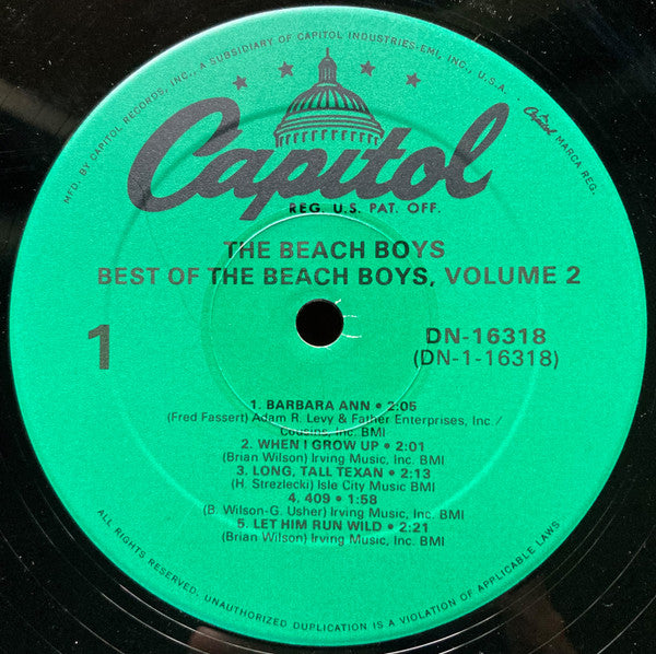Best Of The Beach Boys Vol. 2