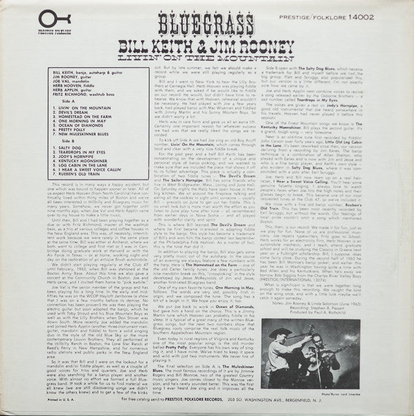 Release: Livin' On The Mountain-Vinyl-US-1974-FL 14002, 14002-18194188