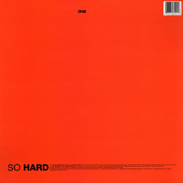 Release: So Hard-Vinyl-US-1990-V-56194-46365