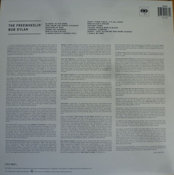 Release: The Freewheelin' Bob Dylan-Vinyl-UK-1998-SVLP 0003, 62193-17229400
