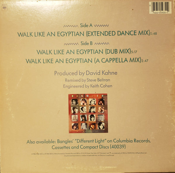 Master Release: Walk Like An Egyptian by Bangles