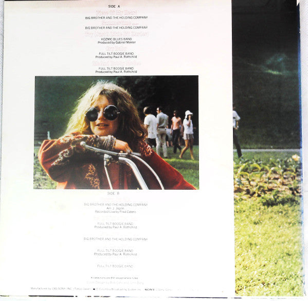 Release: Janis Joplin's Greatest Hits-Vinyl-Japan-1973-SOPM 67-21106357