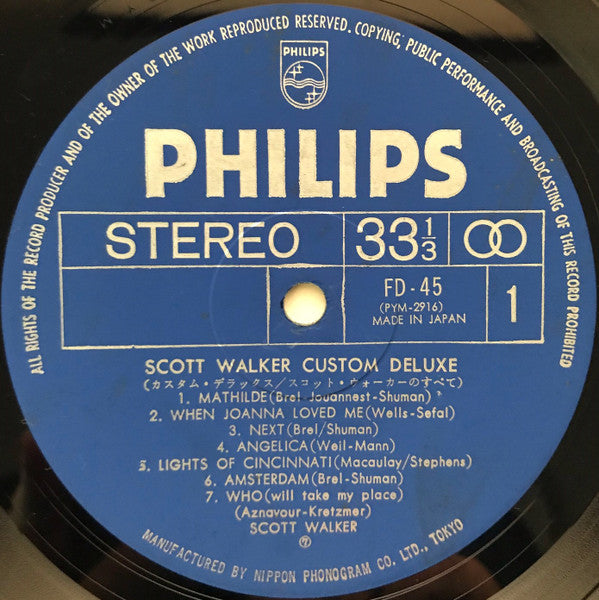 Custom Deluxe = スコット・ウォーカーのすべて