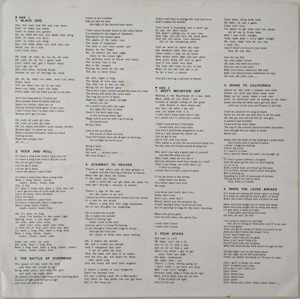 Untitled = レッド・ツェッペリン　ＩＶ