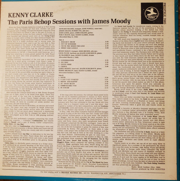 Master Release: The Paris Bebop Sessions by Kenny Clarke