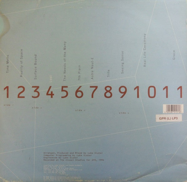Release: The 4 Cornered Room-Vinyl-UK-1994-GPR LP3, GPR (L) LP3, gpr lp3-93716