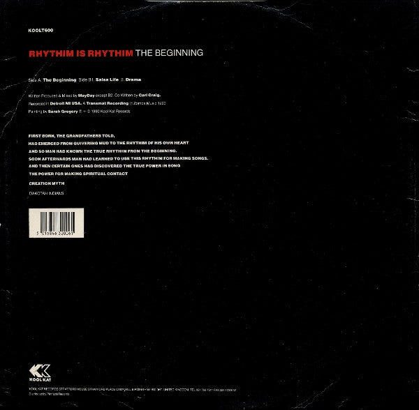 Release: The Beginning-Vinyl-UK-1990-KOOL T 600, KOOLT600-29223