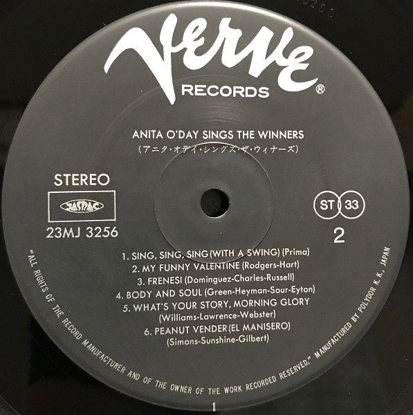 Anita O'Day Sings The Winners