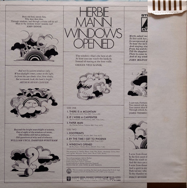 Release: Windows Opened-Vinyl-Japan-1972-P-6072A-14992128