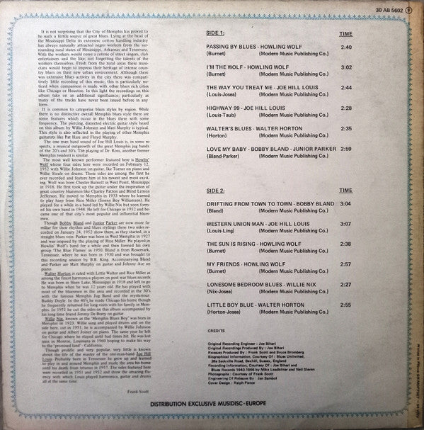 Release: Memphis Blues-Vinyl-France-1978-30 AB 5602, AB 5602-27249936