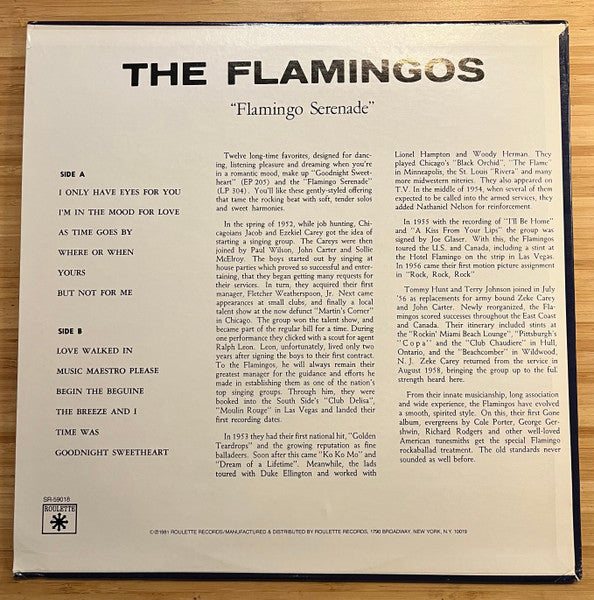 Release: Flamingo Serenade-Vinyl-US-1981-SR-59018, SR 59018-23051018