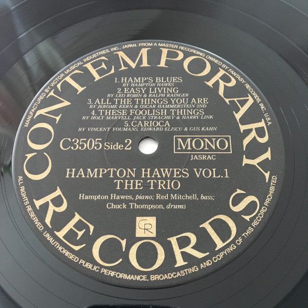 Hampton Hawes Trio, Vol. 1