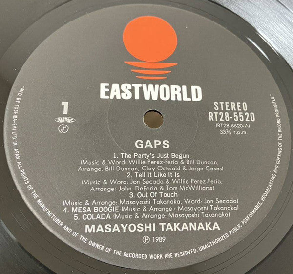 Master Release: Gaps! by Masayoshi Takanaka