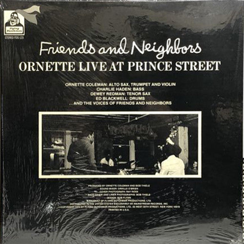 Release: Friends And Neighbors - Ornette Live At Prince Street-Vinyl-Japan-1971-FDS-123, FDS 123-23565665