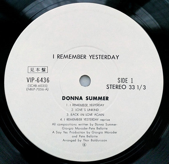 I Remember Yesterday