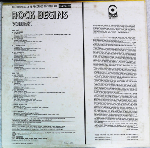Master Release: Rock Begins Volume 1 by Various