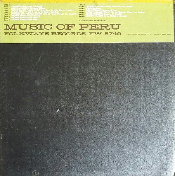 Release: Music Of Peru-Vinyl-US-1962-FW 87 49-13950505