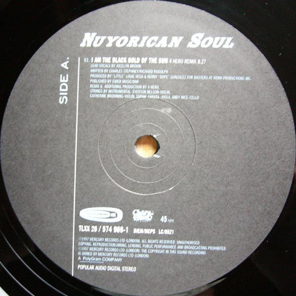 Master Release: I Am The Black Gold Of The Sun by Nuyorican Soul