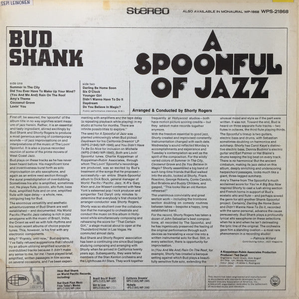 Master Release: A Spoonful Of Jazz by Bud Shank