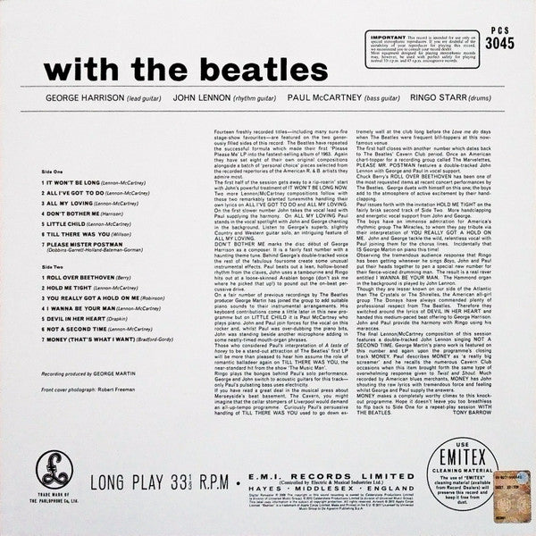 Release: With The Beatles-Vinyl-Italy-2017-PCS 3045, 0094638242017-10488214