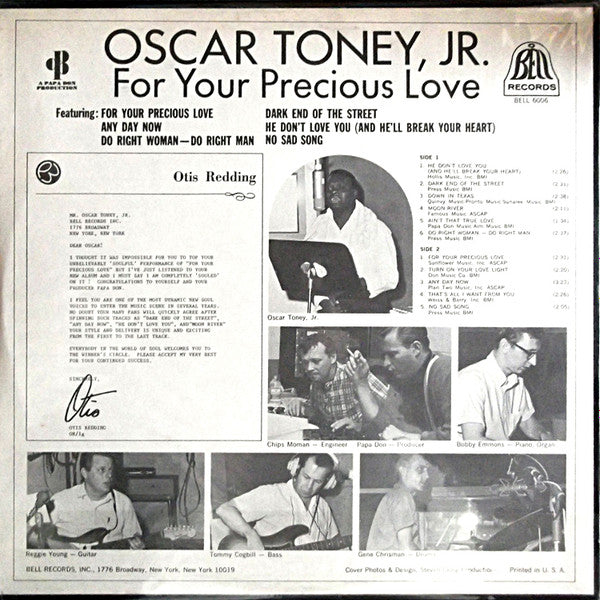 Master Release: For Your Precious Love by Oscar Toney Jr.