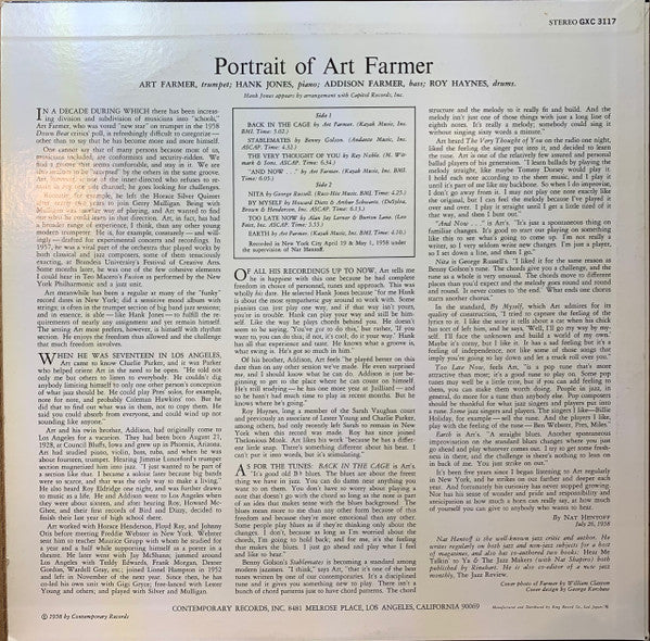 Portrait Of Art Farmer