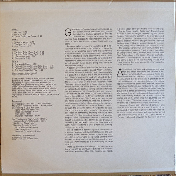 Master Release: Jug & Dodo by Gene Ammons