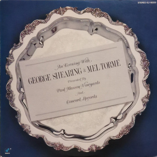 Release: An Evening With George Shearing And Mel Tormé-Vinyl-Japan-1982-ICJ-80230-14028647