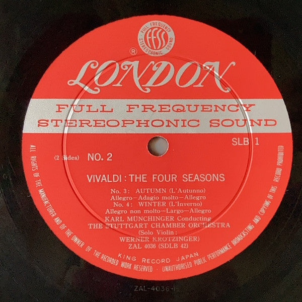 The Four Seasons = 合奏協奏曲 作品8 「四季」