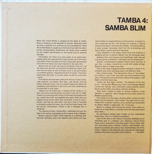 Release: Samba Blim-Vinyl-US-1968-SP-3013-19627825