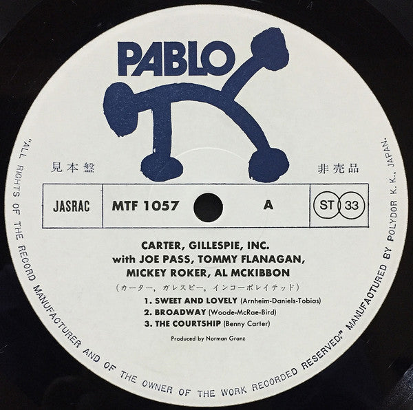 Release: Carter, Gillespie, Inc.-Vinyl-Japan-1976-MTF 1057-10286922