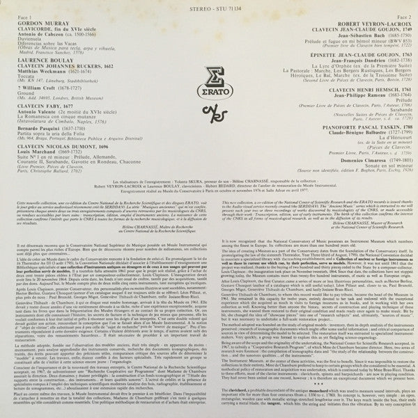 Release: Les Instruments Précieux Du Musée Du Conservatoire - Vol.1 - Les Instruments A Clavier-Vinyl-France-1978-STU 71134-13322548