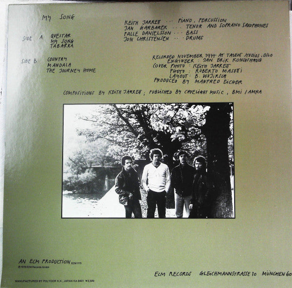 Release: My Song-Vinyl-Japan-1984-25MJ 3304-24509060