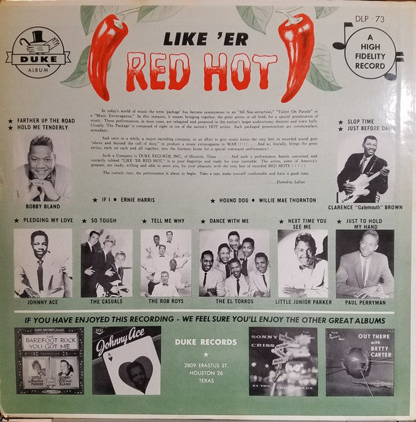Release: Like 'Er Red Hot-Vinyl-US-None-DLP-73, DL-73-12881326